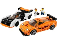 LEGO 76918 Speed Champions McLaren Solus GT & McLaren F1 LM, 2 Iconic Race Car