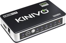 Kinivo 550BN 4K HDMI Switch with IR Wireless Remote 5 Port, 4K 60Hz HDR, High