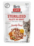 Brit Care Hearty Duck märkäruoka steriloiduille kissoille, 85 g x 12