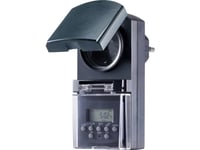 Basetech Bt-2106308 Uttag Timer Digital Utomhus 1800 W Ip44 Nedräkningsfunktion, Slumpfunktion