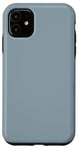 Coque pour iPhone 11 Couleur simple bleu gris