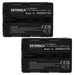 EXTENSILO 2x Batteries compatible avec Sony Alpha SLT-A65VY, SLT-A77, SLT A68, SLT-A77 II appareil photo, reflex numérique (1600mAh, 7,2V, Li-ion)