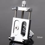 Motorcycle Phone Holder Bike Mount Bracket Silver