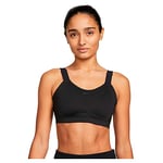 NIKE DD0430-010 W NK DF Alpha Bra Sports Bra Women's Black/Black/DK Smoke Gray/DK Smoke Size MA-B