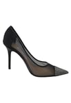 Jimmy Choo WoMens Black Mesh Amika 85 Diamond Pumps Shoes - Size EU 36