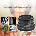 NEWYI 35mm F1.7 E Mount Large Aperture Portrait Fixed Focus Manual Lens For NDE