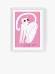 EAST END PRINTS Keren Parmley 'Cool Cat' Framed Print