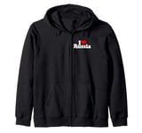 I LOVE HEART RUSSIA Zip Hoodie