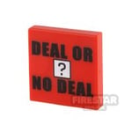 Custom Printed Tile 2x2 Deal or No Deal