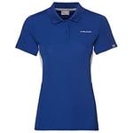 HEAD Women's Club Tech Polo Shirt Royal Blue