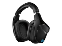 Logitech Gaming Headset G935 - Headset - 7.1-kanals - fullstorlek - 2,4 GHz - trådlös - 3,5 mm kontakt - svart, blå