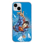 ERT GROUP mobile phone case for Iphone 14 PLUS original and officially Licensed DC pattern Superman 005 optimally adapted to the shape of the mobile phone, case made of TPU