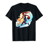 Funny Retro Vintage Basketball Girl Jersey Number 30 Graphic T-Shirt