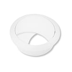 cyclingcolors passe câble bureau table fil diamètre 58mm encastrable cordon prise ordinateur écran accessoire ameublement (blanc)