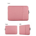 Housse Ordinateur Portable 15.6 Pouces Pochette de protection avec 2 poches rose