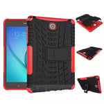 samsung Samsung Galaxy Tab A 8.0 T350 Heavy Duty Case Red