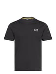 T-Shirt Tops T-shirts Short-sleeved Black EA7