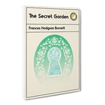 Book Cover The Secret Garden Frances Hodgson Burnett Modern Canvas Wall Art Print Ready to Hang, Framed Picture for Living Room Bedroom Home Office Décor, 20x14 Inch (50x35 cm)