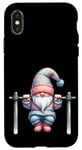 Coque pour iPhone X/XS Funny Working Out Gnome With Pull-Up Bar For Fitness Lover