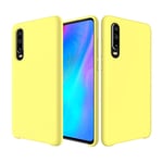 Huawei P30 flytande silikon fodral - gul