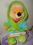 PELUCHE DOUDOU  WINNIE L' OURSON  ROBE DE CHAMBRE  25 CM NEUVE