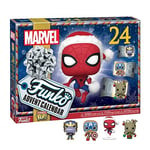 Funko Advent Calendar: Marvel Holiday - Groot - Marvel Comics- Calendrier de L'avent - 24 Jours de Surprise - Mini-Figurine en Vinyle à Collectionners - Boîte Mystère - Idée de Cadeau