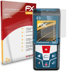 atFoliX 2x Film Protection d'écran pour Bosch GLM 50 C mat&antichoc