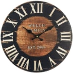 Mobili Rebecca - Rebecca Mobili Horloge de Salon Horloge Murale Bois Industrielle 33,8x33,8x4