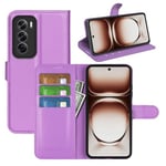 Oppo Reno 12 Pu Wallet Case [Purple]