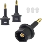 Mini Adaptateur Toslink 3,5 Mm, Adaptateur Numérique Femelle Vers Jack Mâle, Coupleur Audio À Fibre Optique Numérique - 3 Pièces[VID061644]