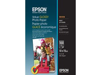 Epson Value - Blank - 100 X 150 Mm - 183 G/M² - 100 Ark Fotopapper - För Epson L382, L386, L486  Expression Home Hd Xp-15000  Expression Premium Xp-900