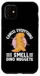 Coque pour iPhone 11 Nugget de poulet dinosaure en peluche Amateur de pépites de