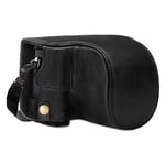 MegaGear MG1565 Ever Ready Genuine Leather Camera Case compatible with Panasonic Lumix DC-LX100 II - Black