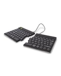 R-Go Tools Clavier ergonomique Split Break avec logiciel de pause, clavier divisé, AZERTY (FR), bluetooth, noir