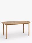 John Lewis Boardwalk Rectangular Garden Dining Table, 160cm, FSC-Certified (Acacia Wood), Natural