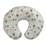 BOPPY Coussin d'Allaitement pour Bébés 0 plus Little Farm Baby, forme ergonomique avec rembourrage, confort pour la mère et le bébé pendant l'allaitement au sein et au biberon, lavable en machine