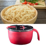 (Chinese Red) Noodle Bowl Heat Insulation Large Capacity Ramen Bowl