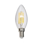 Xanlite Ampoule LED Flamme Retro-LED Culot E14 - Ampoule E14 LED Angle D'Éclairage 320° - Ampoule LED E14 4W Équivalant 40W - Ampoule Flamme 470 Lumens - LED Ampoule Lumière Blanc Chaud - RFV470F