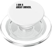 IM A GREAT DRIVER Funny White Lie Joke Party Costume PopSockets PopGrip for MagSafe