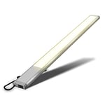 B.K.Licht I réglette LED de 10 W I 1100 lumens I longueur : 57,5 cm I 3 000K couleur de lumière blanche chaude I IP20 I lampe d'armoire I lampe de cuisine I lampe d'atelier