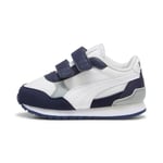 PUMA Mixte bébé St Runner v4 NL V Inf Sneaker, Feather Gray White Navy-Cool Mid Gray, 25 EU