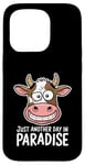 Coque pour iPhone 15 Pro Just Another Day In Paradise Cow Humour Sarcasme Femmes Hommes