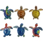 Tortue 6U Animaux Figurine de tortue grise - 2x9x8cm pour la décoration de la maison - Signes Grimalt