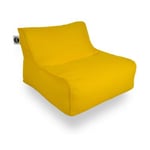 Daddy Cool fauteuil XL 100 x 90 x 70cm intérieur & extérieur flottant, déhoussable et résistant aux UV, Jaune (DC10090-8)