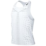 Nike Womens Dri-Fit Breathable White Running Vest material_polyester - Size 2XL