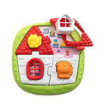 Chicco Puzzle Maison & Ferme 2 en 1, Puzzle et Jeu de Formes Emboîtables pour Enfants, avec 8 Pièces, 8 Formes et 2 Décors, Fabriqué en Italie, Jouet Éducatif, 10 Mois - 3 Ans