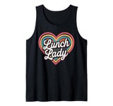 Lunch Lady Heart Cafeteria Worker Tank Top