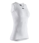 X-BIONIC Women Energizer 4.0 Light Singlet T-shirt - Arctic White/Dolomite Grey, X-Large