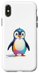 Coque pour iPhone X/XS Costume incroyable de pingouin pour les fans de l'Arctique