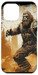 Coque pour iPhone 13 Pro Max Gros pied en colère dans la forêt yéti sasquatch montagne singe portrait
